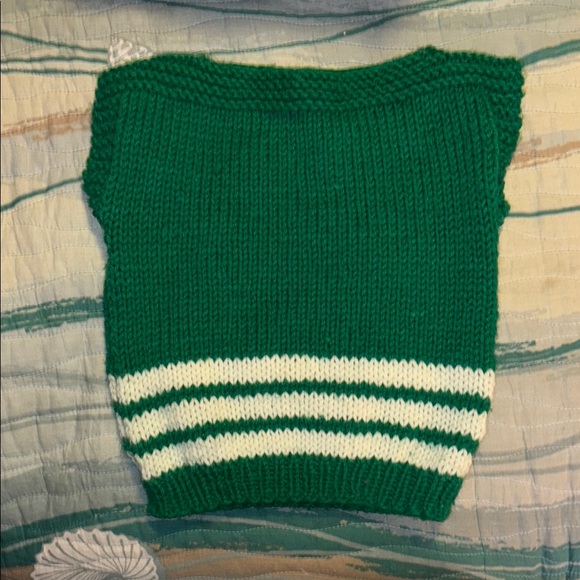 Green Knit Owl Sweater Vest - Picture 2 of 5